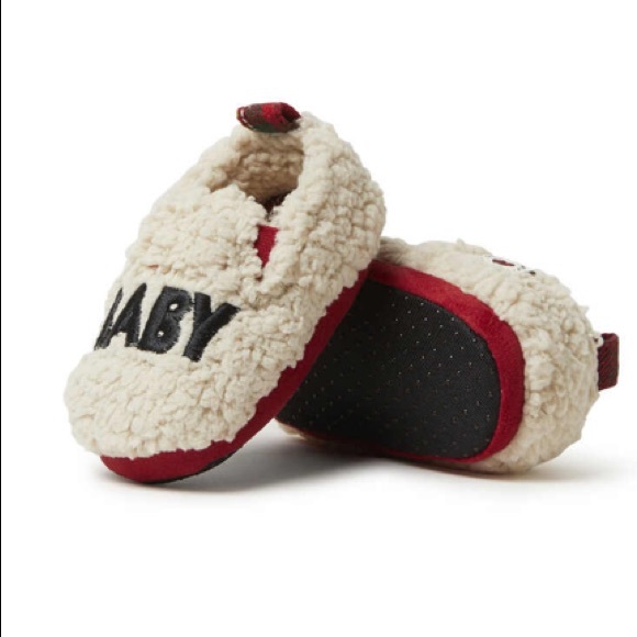 NWT Dearfoams Baby Cozy Sherpa Baby Bear Slippers - Picture 3 of 9